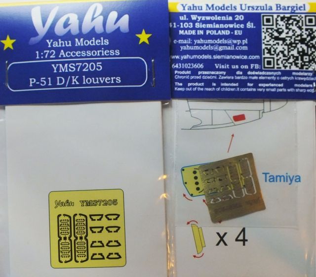 1:72 Mustang IV louvers