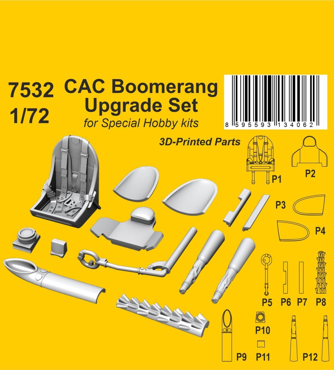 1:72 CAC Boomerang Upgrade Set for Special Hobby kits