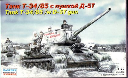 1:72 T34/85 with D-5T gun