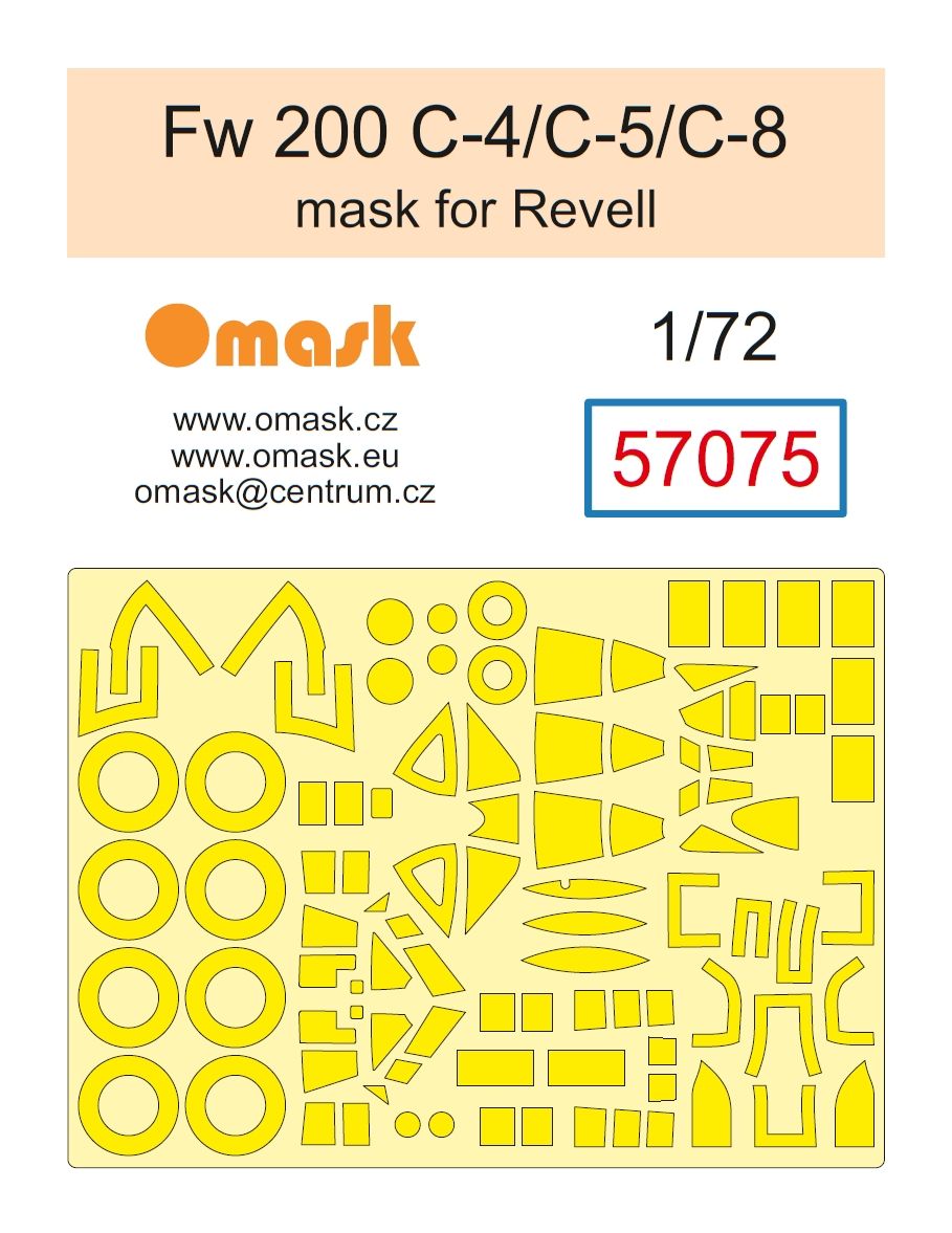 1:72 Fw 200 C-4/C-5/C-8 mask (for Revell)