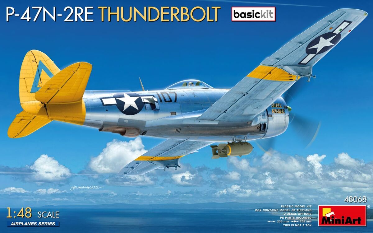 1:48 P-47N-2RE Thunderbolt (Basic Kit)