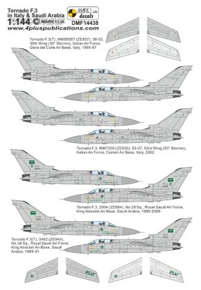 1:144 Panavia Tornado F.3 in Italian & Saudi Arabian AF for Dragon / Revell F.3 kits