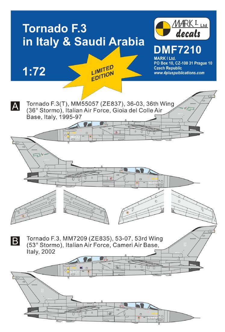1:72 Tornado F.3 in Italian & Saudi Arabian AF