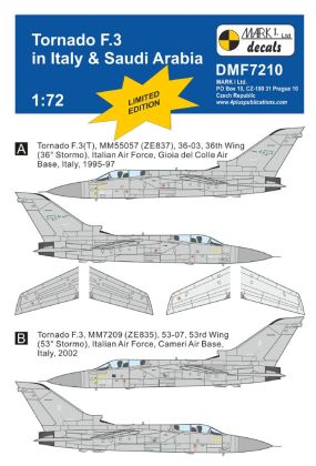 1:72 Tornado F.3 in Italian & Saudi Arabian AF
