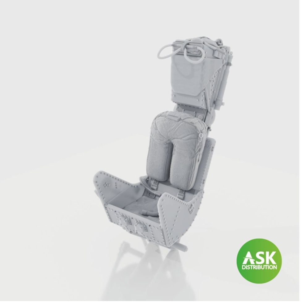 1:48 M.B. Mk.2 ejection seat excluding seat belts, rec. for Gloster Meteor F.8 Airfix kit