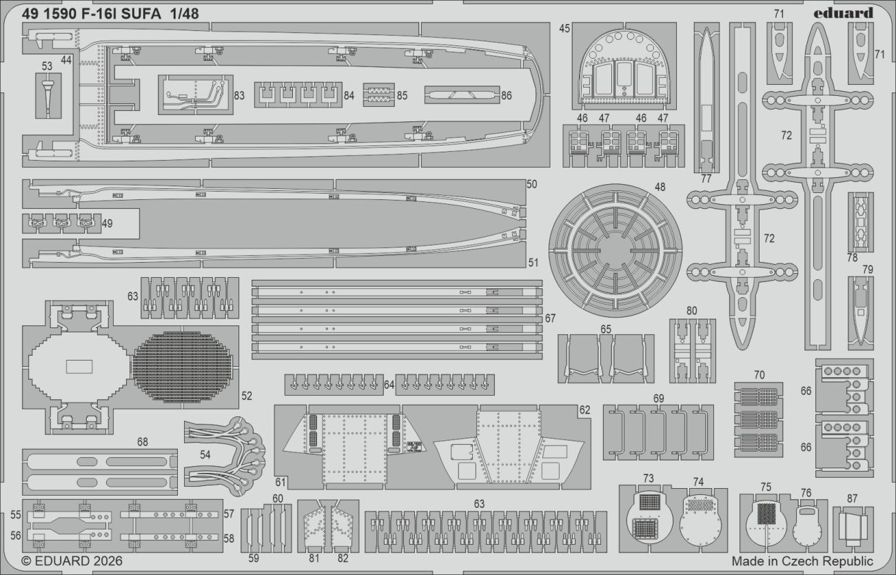 1:48 F-16I Sufa - Space Set (for Kinetic Gold Edition Kits)