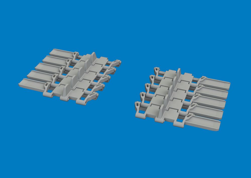 1:35 Pz.Kpfw. III / Pz.Kpfw. IV - Winter Tracks (3D-Printed)