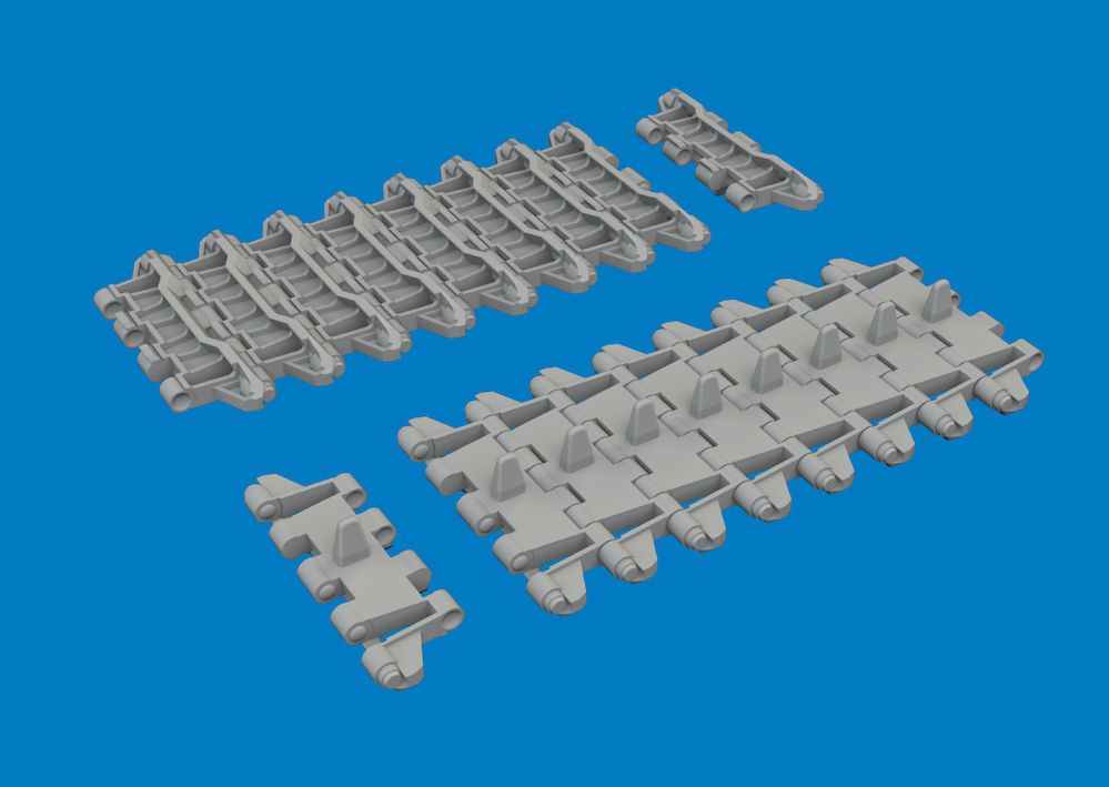 1:35 Merkava Mk.I / Mk.II - Tracks Set (3D-Printed)