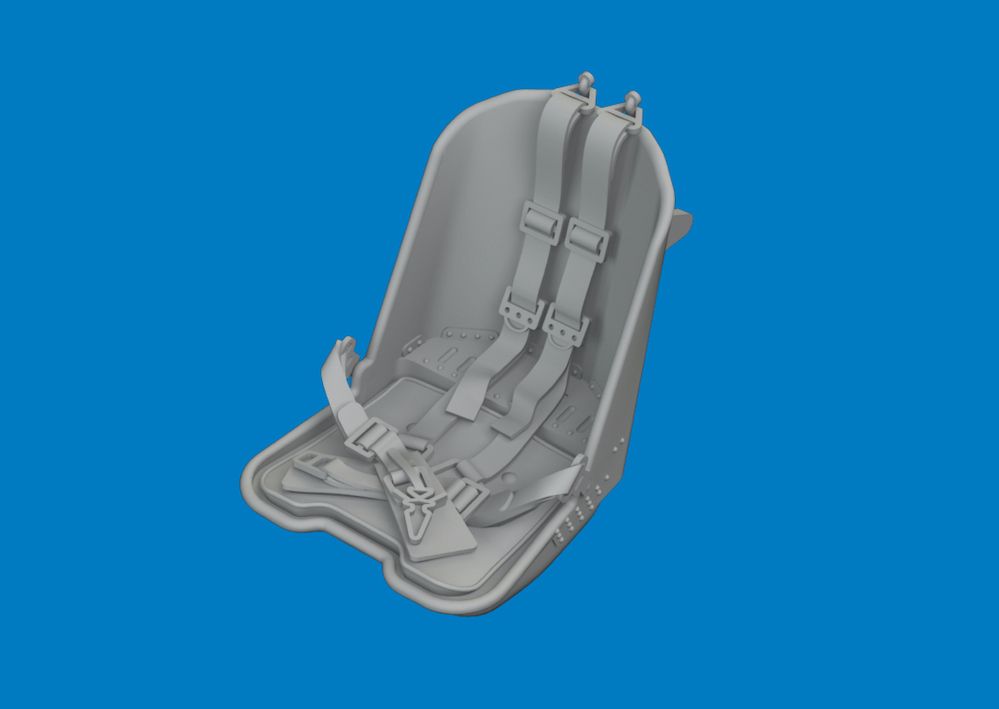 1:48 Fw 190 D-9 - Seat (for MiniArt Kits / 3D-Printed)