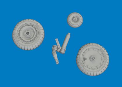 1:48 Fw 190 D-9 - Wheels Set (for MiniArt Kits / 3D-Printed)