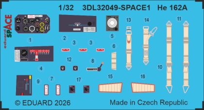 1:32 He-162 A - Space Set (for Hobby 2000 Kits)