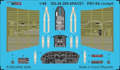 1:48 PBY-5A Catalina - Cockpit Space Set (for Eduard and Revell Kits)
