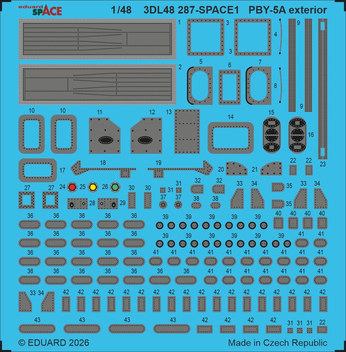 1:48 PBY-5A Catalina - Exterior Space Set (for Eduard and Revell Kits)