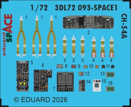 1:72 Sikorsky CH-54 A Tarhe - Space Set (for ICM Kits)