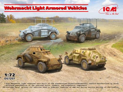 1:72 Wehrmacht Light Armored Vehicles (Sd.Kfz.222 / Sd.Kfz.223 / Sd.Kfz.260 and Sd.Kfz.261)