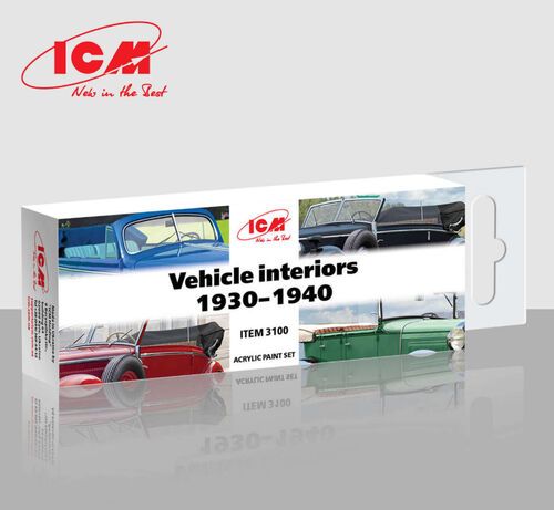 Acrylic Paints Set for Vehicle Interiors (1930 - 1940)