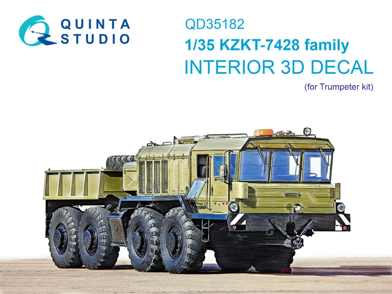 1:35 KZKT-7428 family 3D-Printed & coloured Interior on decal paper (Trumpeter)
