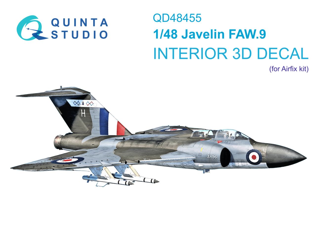 1:48 Javelin FAW.9 3D-Printed & coloured Interior on decal paper (Airfix)