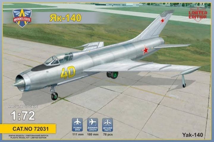 1:72 Yak-140 supersonic fighter