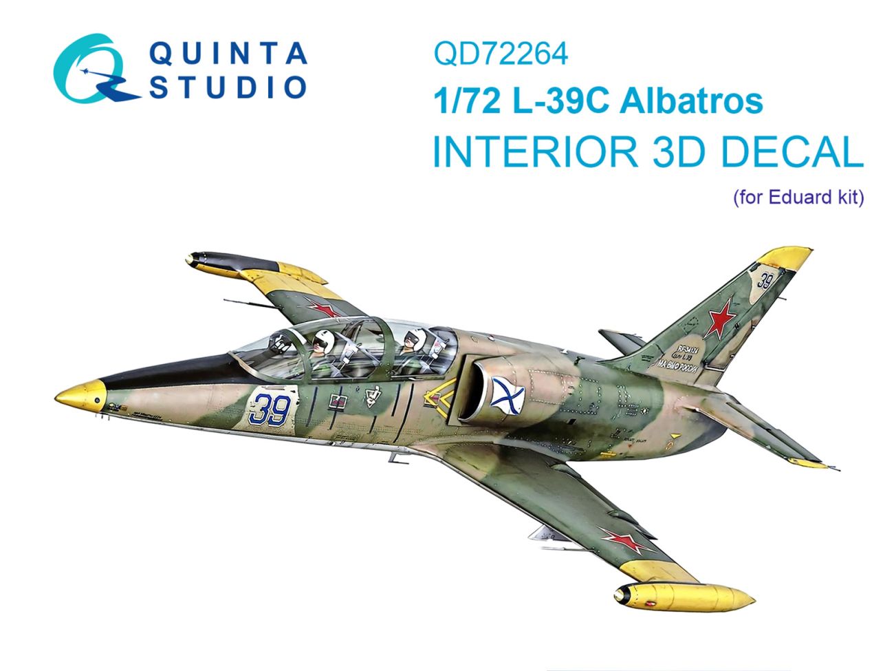 1:72 L-39C Albatros 3D-Printed & coloured Interior on decal paper (Eduard)