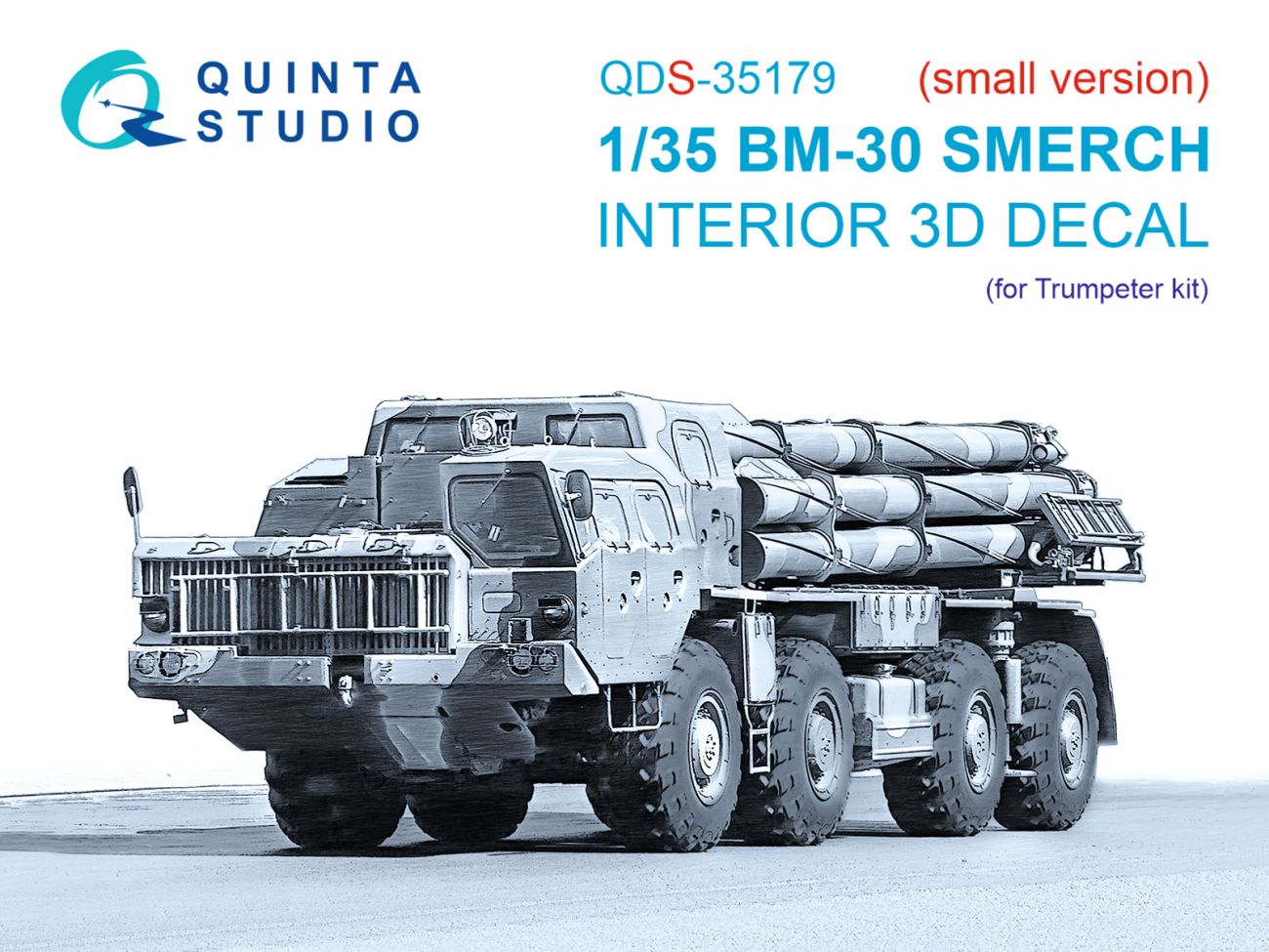 1:35 BM-30 Smerch 3D-Printed & coloured Interior on decal paper (Trumpeter) (Small version)