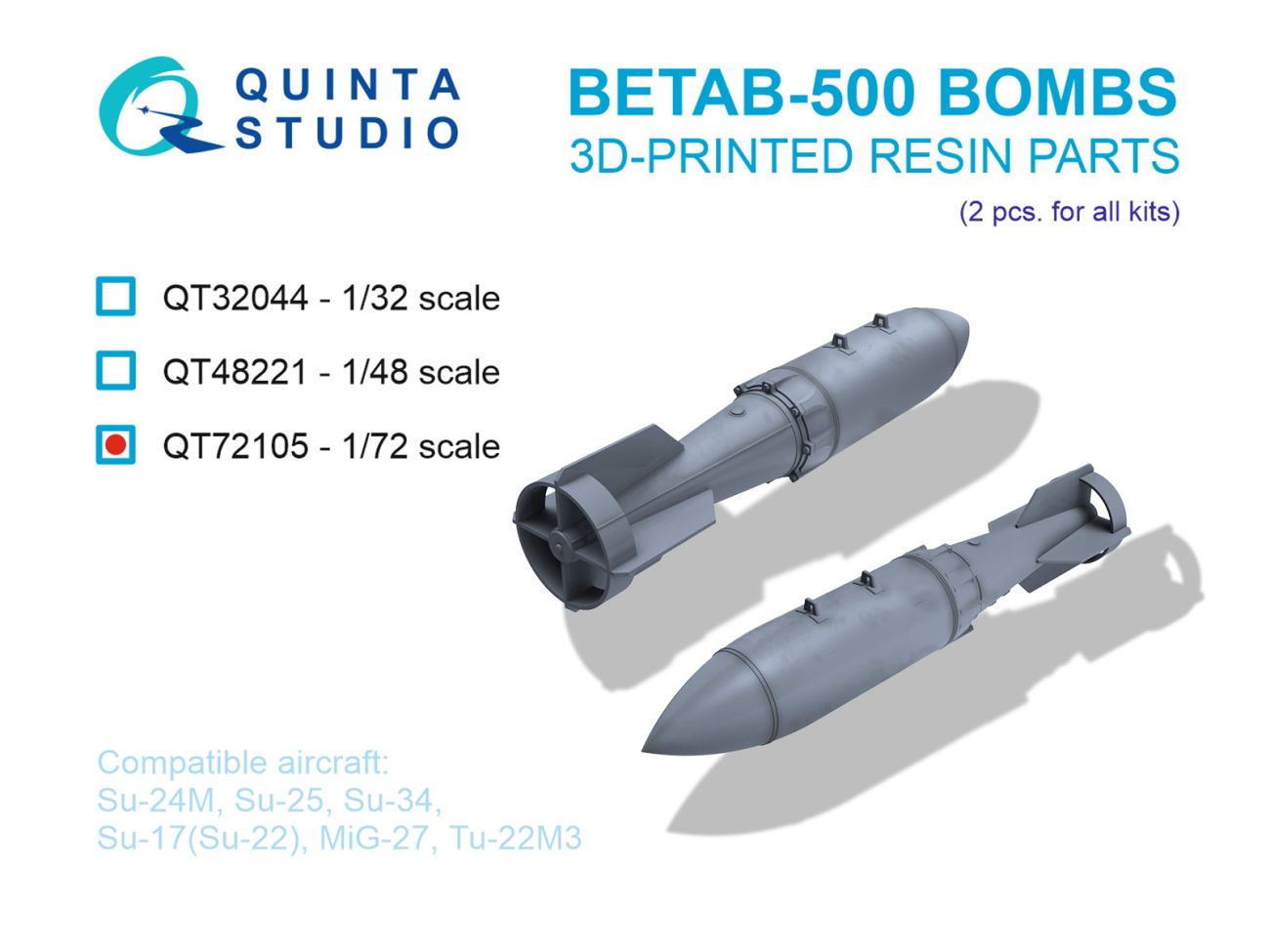 1:72 BETAB-500 Bombs, 2 pcs (for all kits)