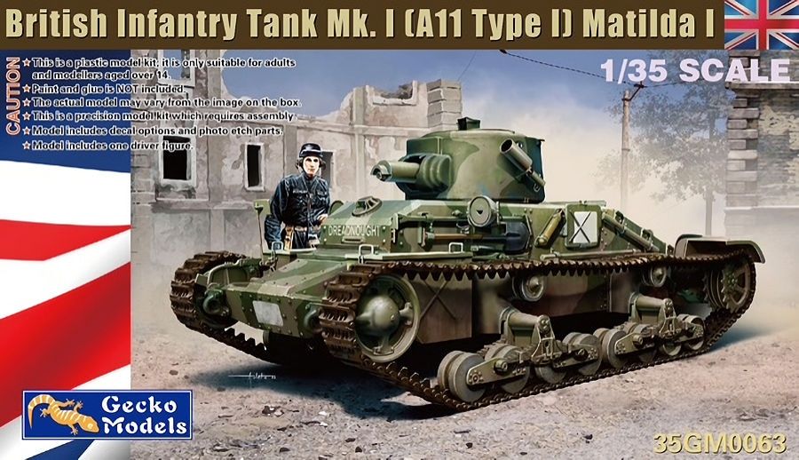 1:35 British Infantry Tank Mk. I (A11 Type I) - Matilda I
