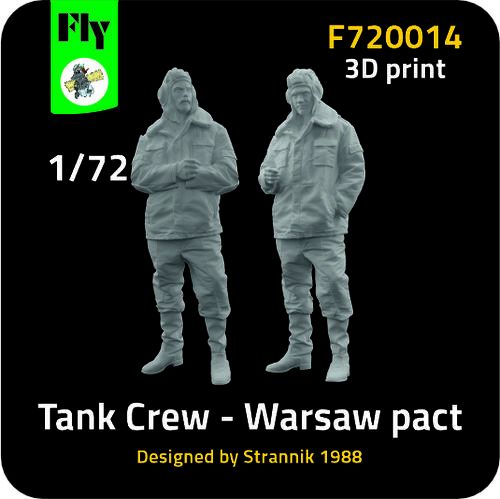1:72 Warsaw Pact Tank Crew (3D-Printed)