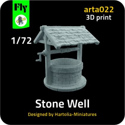 1:72 Stone Well (3D-Printed)