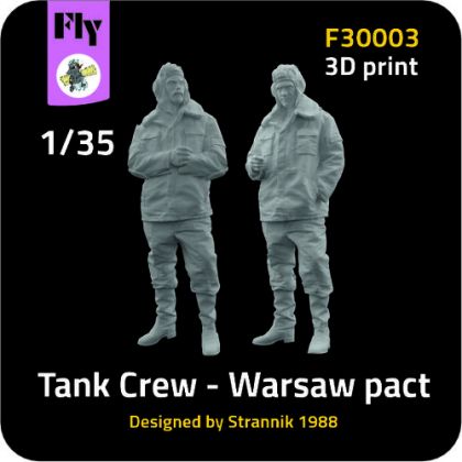 1:35 Warsaw Pact Tank Crew (3D-Printed)