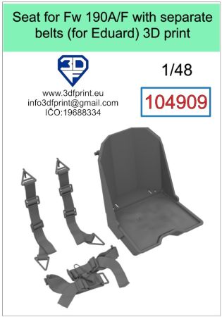 1:48 Seat for Fw 190A/F with separate belts