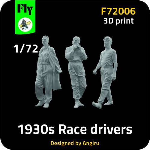 1:72 1930s Race Drivers (3 Figures / 3D-Printed)