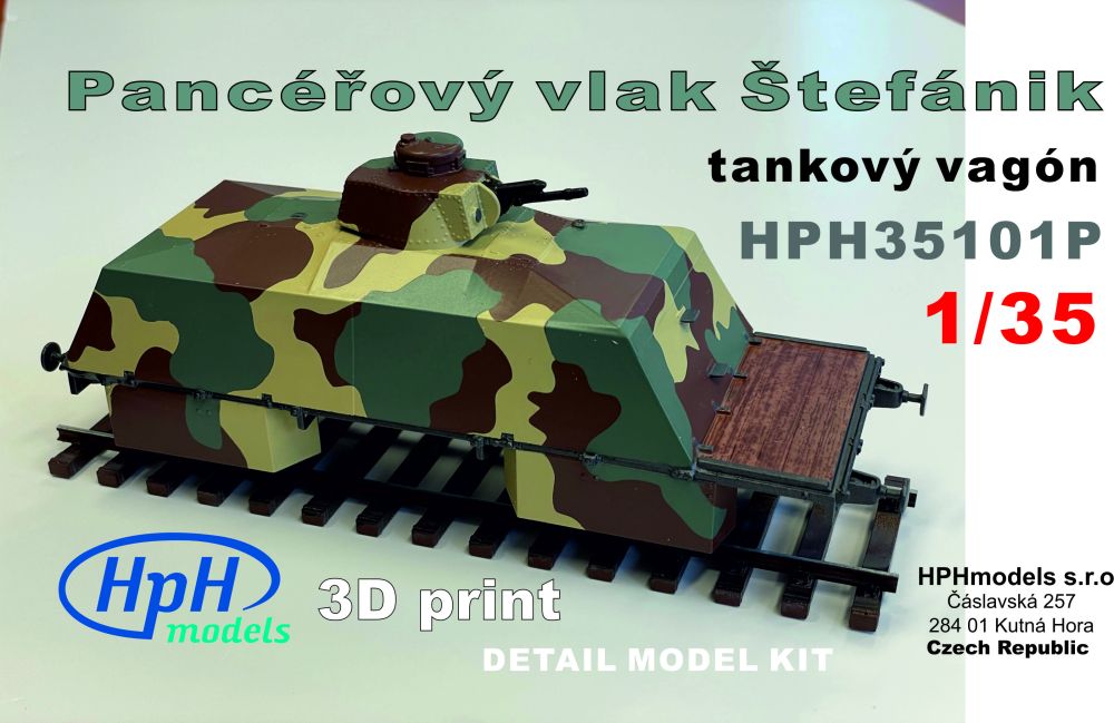 1:35 Pancéřový vlak Štefánik, tankový vlak