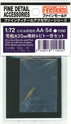 1:72 IJN Zero Fighter - 20 mm Gun Barrels and Pitot Tube (Fine Molds Genuine Parts)