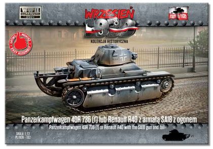 1:72 Panzerkampfwagen 40R 736 (f) or Renault R40 with SA18 gun and tail