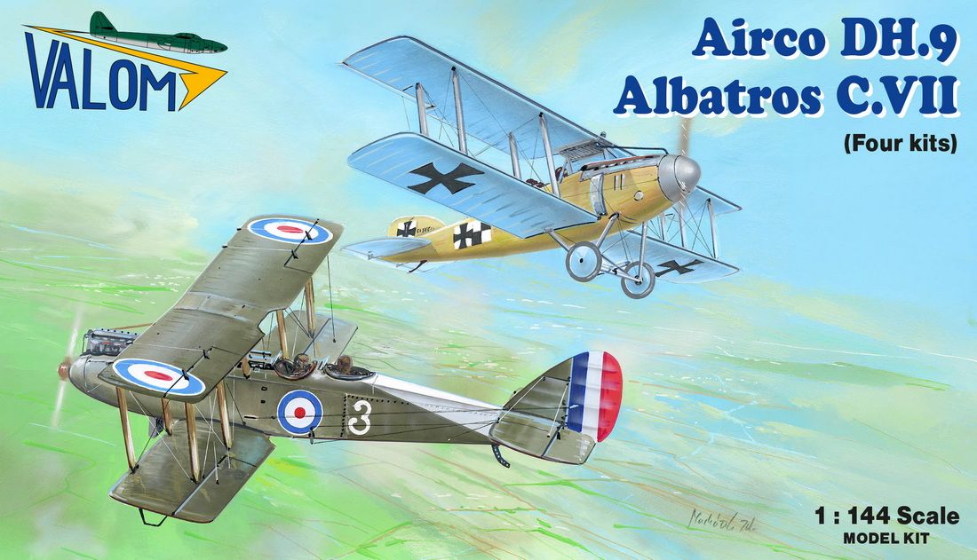 1:144 Airco DH.9 vs. Albatros C.VII (2+2 in1) four kits