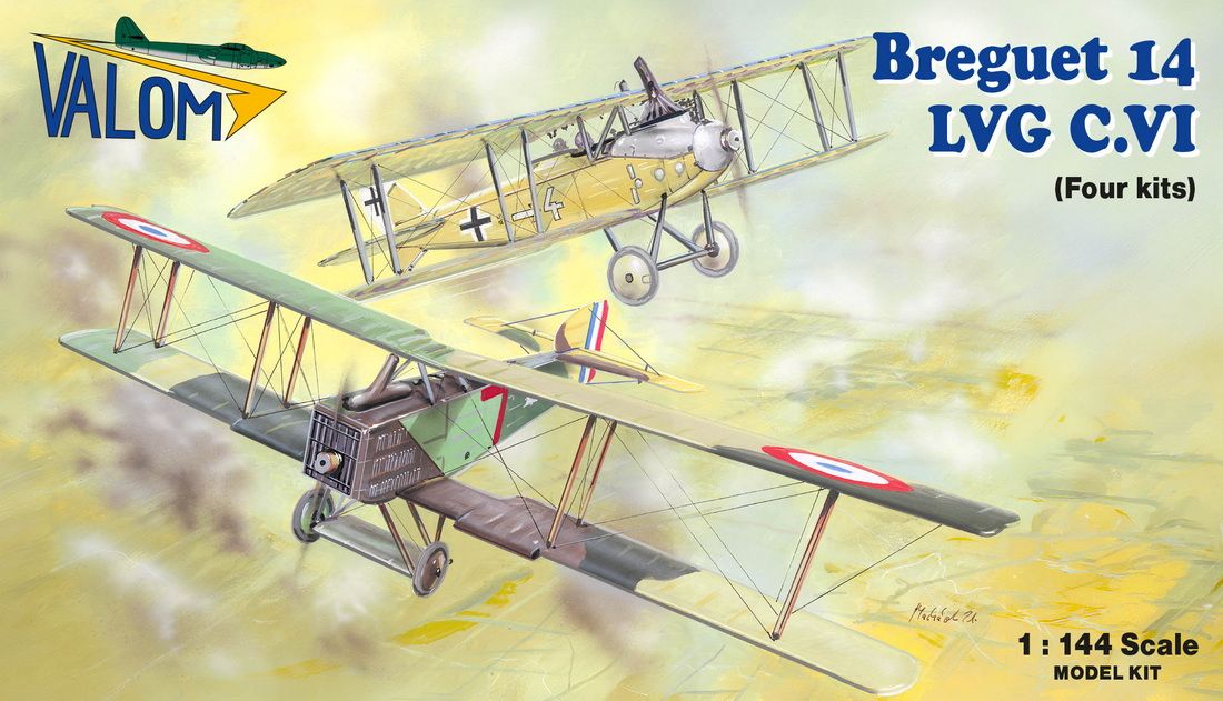 1:144 Breguet 14 vs. LVG C.VI (2+2 in1) four kits