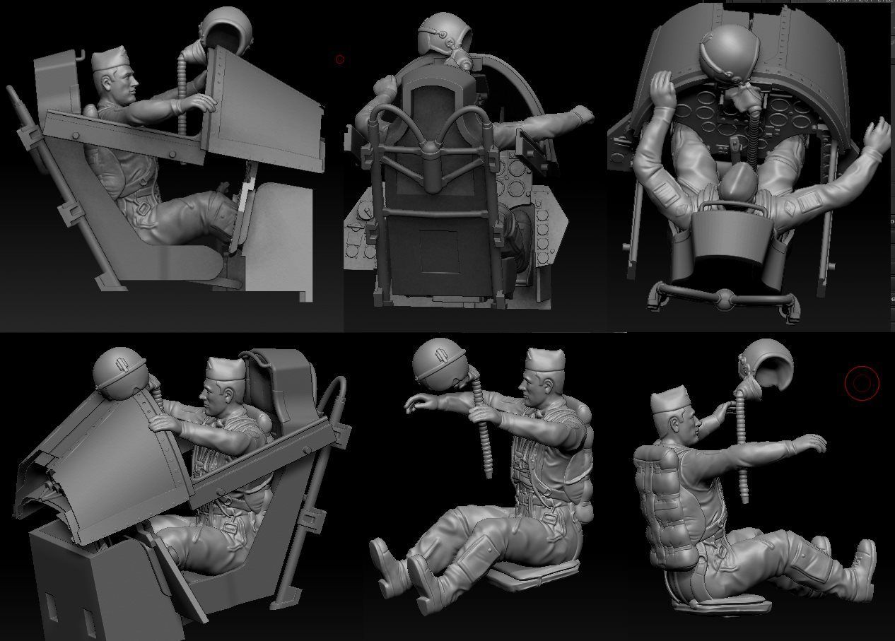 1:48 Swedish & Austrian Airforce J29 pilot