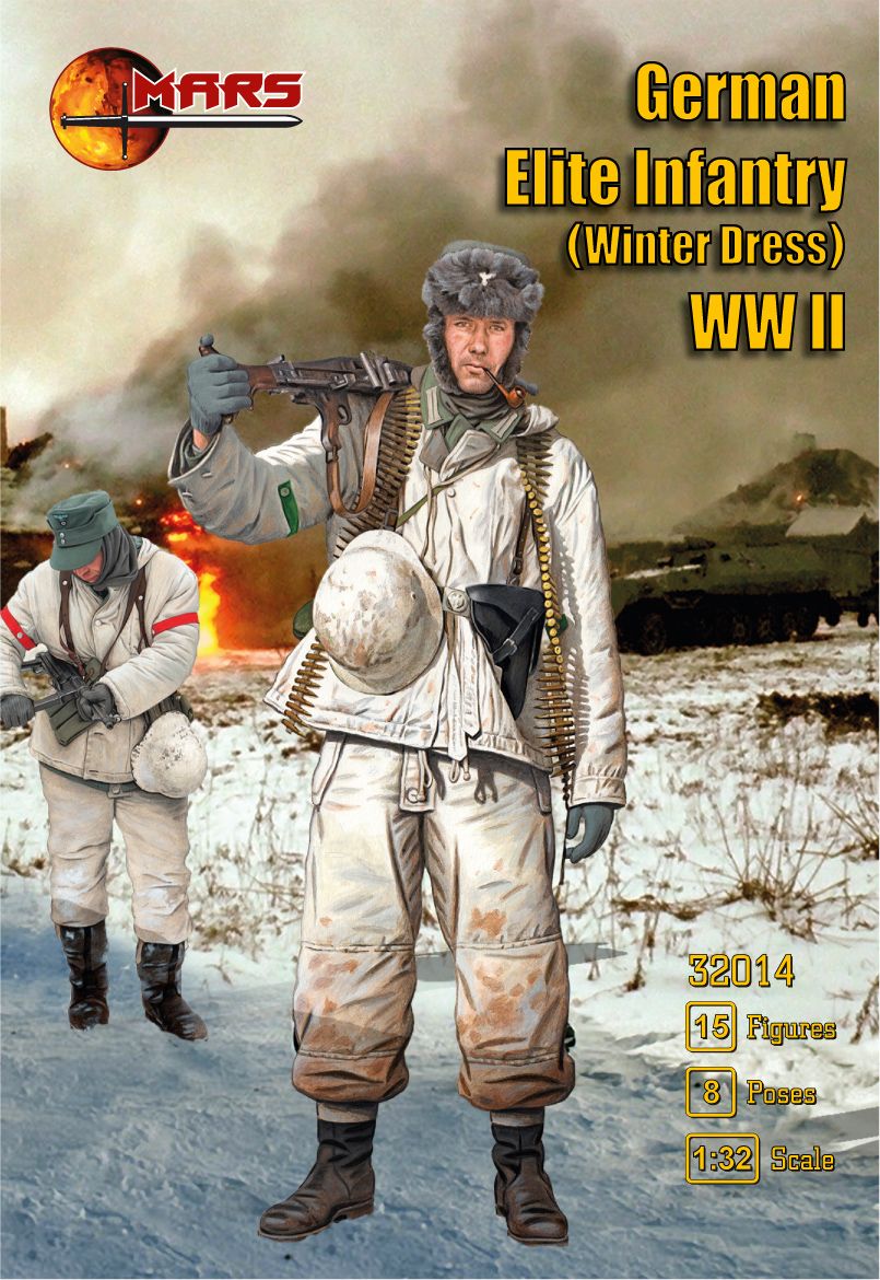 1:32 German WWII Elite Troops in winter dress