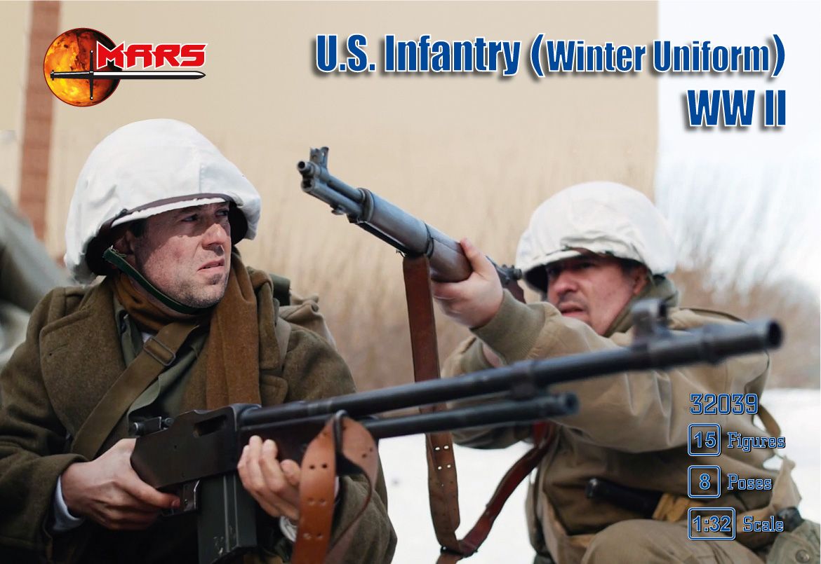 1:32 U.S. Infantry in winter uniform (WWII)