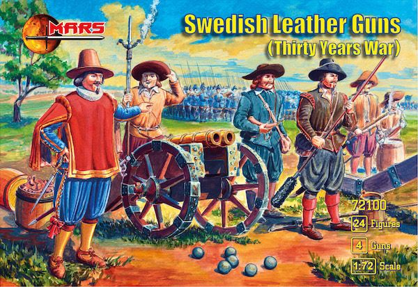 1:72 Swedish Leather guns (Thirty Years War)