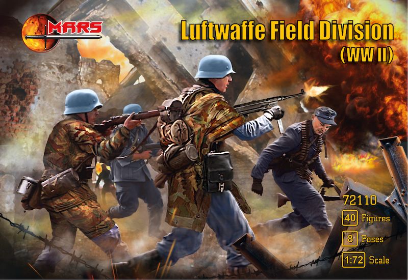 1:72 Luftwaffe Field Division infantry (WWII)