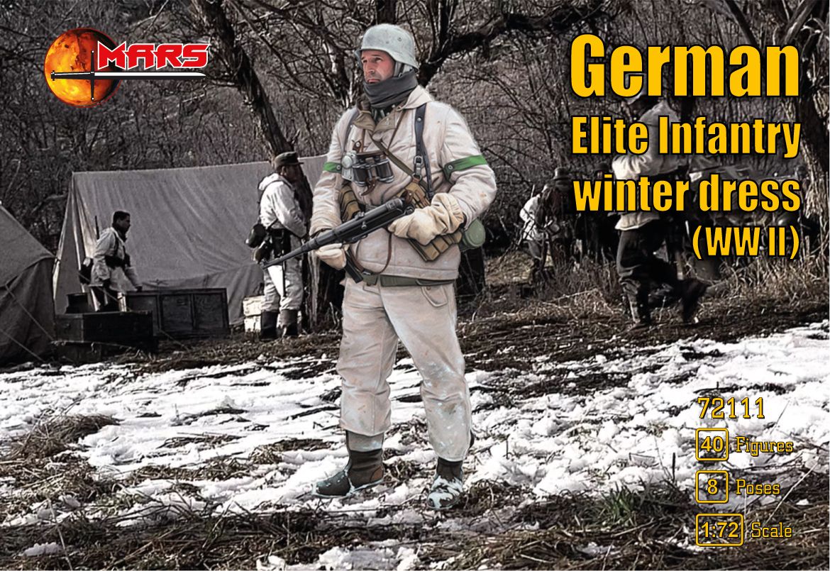 1:72 German Elite Infantry in winter uniforms (WWII)