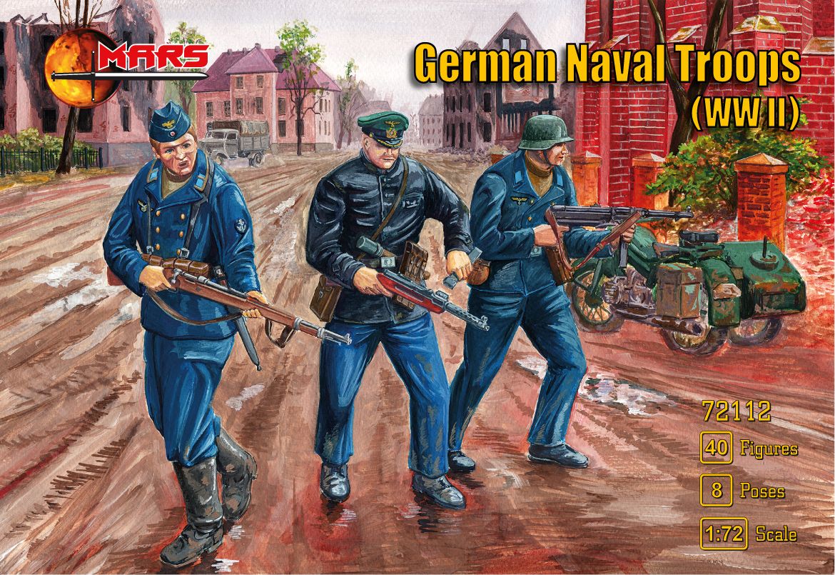 1:72 German WWII Naval Troops