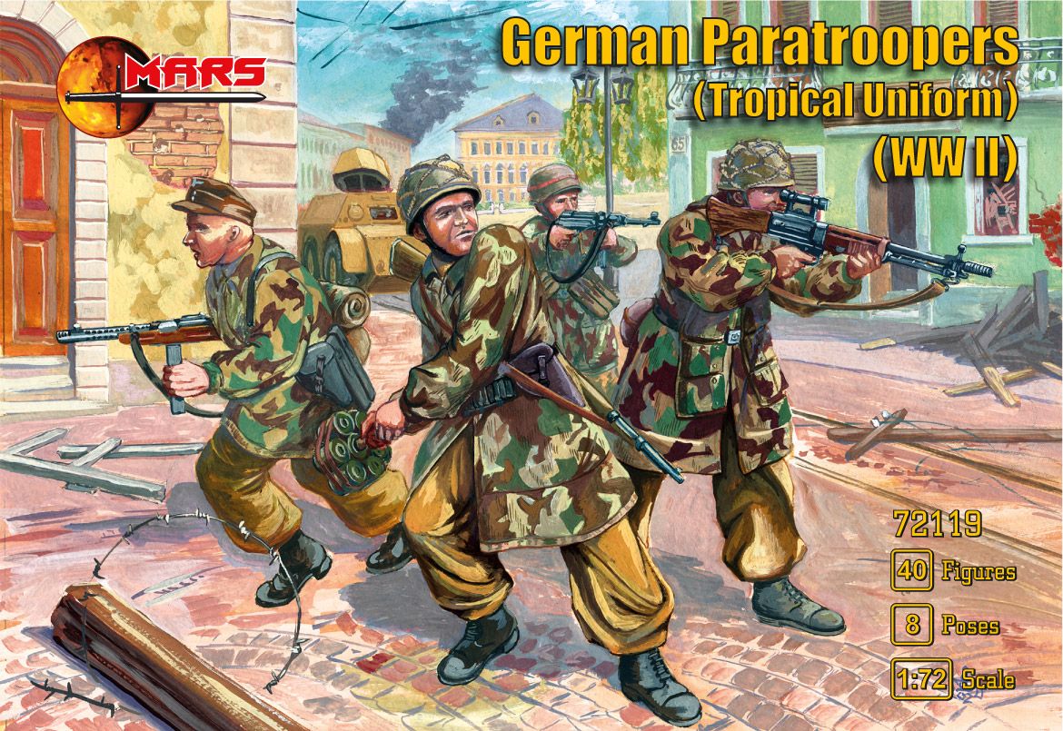 1:72 German Paratroopers in tropical uniform (WWII)