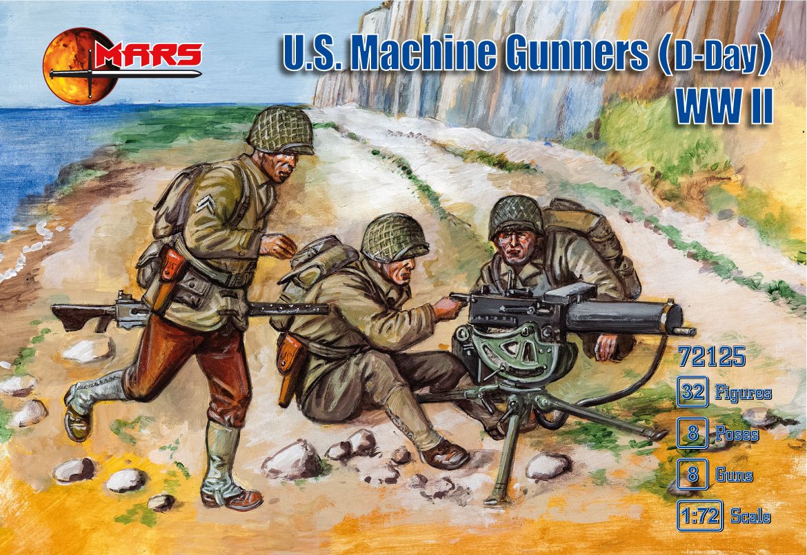 1:72 U.S. Machine gun team D-Day (WWII)