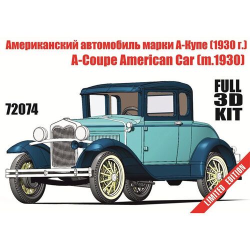 1:72 A-Coupe American Car Model 1930 (3D-Printed)