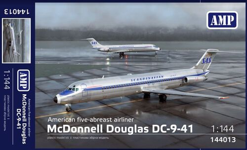 1:144 McDonnell Douglas DC-9-41 - American Five-Abreast Airliner