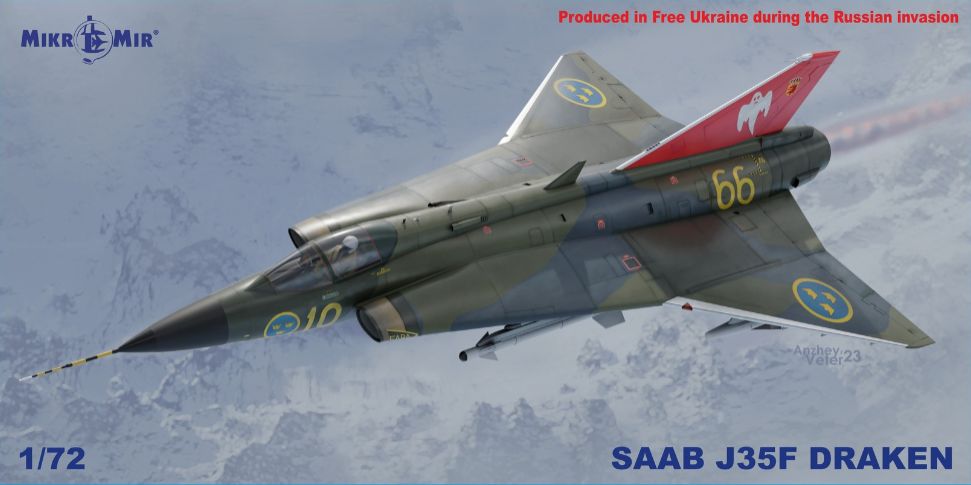 1:72 SAAB J35F Draken