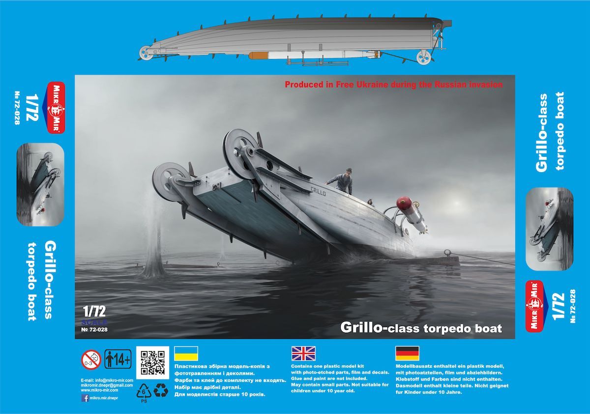 1:72 Italian Regia Marina WWII Grillo Class Torpedo Boat